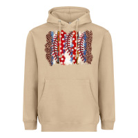 Mushroom baseball brushstroke Heavyweight Hoodie - Zillion Design Studio