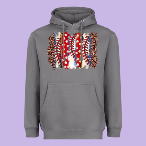 Baseball Brushstroke Heavyweight Hoodie Designed By Zillion Design Studio