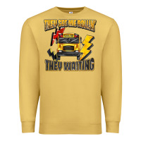 Antique Gold they see me rollin they waiting Premium Sweatshirt - texasbilliewilder
