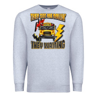 Heather Grey they see me rollin they waiting Premium Sweatshirt - texasbilliewilder