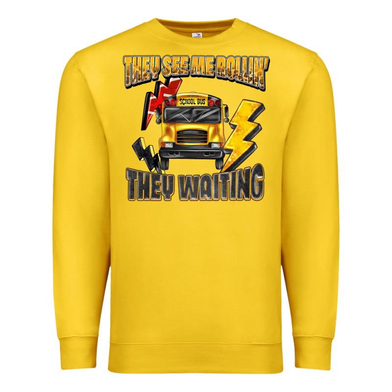 They See Me Rollin They Waiting Premium Sweatshirt by texasbilliewilder | Teevron