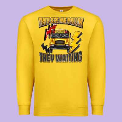 They See Me Rollin They Waiting Premium Sweatshirt Designed By Texasbilliewilder