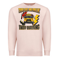 Pale Pink they see me rollin they waiting Premium Sweatshirt - texasbilliewilder