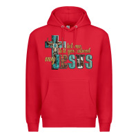 Red let me tell you about my jesus Premium Hoodie - Artiststas