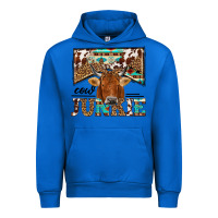 Cobalt cow junkie Urban Hoodie - NancyCooperArtShop