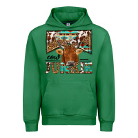 Emerald cow junkie Urban Hoodie - NancyCooperArtShop