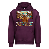 Mauve Wine cow junkie Urban Hoodie - NancyCooperArtShop