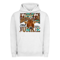 Pigment Lunar Rock cow junkie Urban Hoodie - NancyCooperArtShop