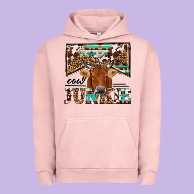 Cow Junkie Urban Hoodie Designed By Nancycooperartshop