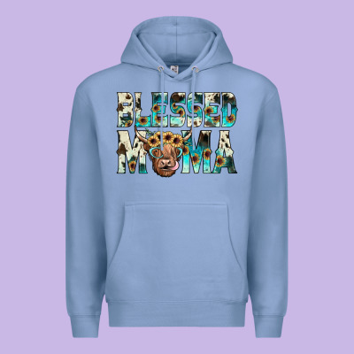 Blessed Mama Premium Hoodie Designed By Jahusdesignshop