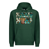 Sports Green blessed mama Premium Hoodie - JahusDesignShop