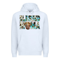 White blessed mama Premium Hoodie - JahusDesignShop