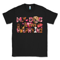 Black my dog is my valentine Classic Tee - FaDigitalArtStudio