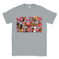 Heather Grey my dog is my valentine Classic Tee - FaDigitalArtStudio
