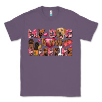 Lavender my dog is my valentine Classic Tee - FaDigitalArtStudio