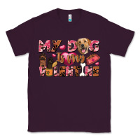 Plum my dog is my valentine Classic Tee - FaDigitalArtStudio