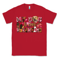 Red my dog is my valentine Classic Tee - FaDigitalArtStudio