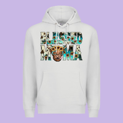 Blessed Mama Premium Hoodie Designed By Jahusdesignshop