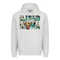 Dove Grey blessed mama Premium Hoodie - JahusDesignShop