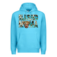 Ocean Blue blessed mama Premium Hoodie - JahusDesignShop