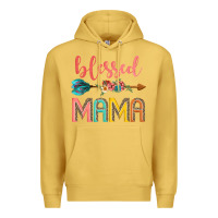 Antique Gold blessed mama Premium Hoodie - JahusDesignShop