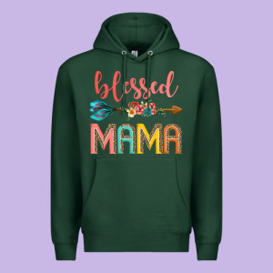 Blessed Mama Premium Hoodie Designed By Jahusdesignshop