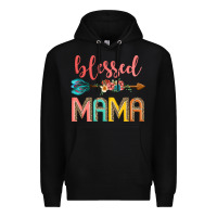 Black blessed mama Premium Hoodie - JahusDesignShop
