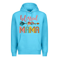Ocean Blue blessed mama Premium Hoodie - JahusDesignShop