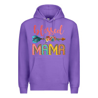 Purple blessed mama Premium Hoodie - JahusDesignShop