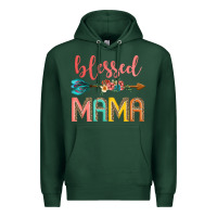 Sports Green blessed mama Premium Hoodie - JahusDesignShop