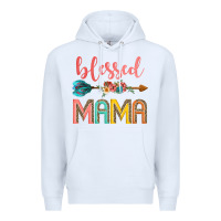 White blessed mama Premium Hoodie - JahusDesignShop