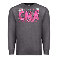 Charcoal Heather breast cancer cma Premium Sweatshirt - texasbilliewilder