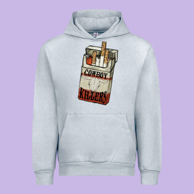 Cowboy Killers Cigarette Package Urban Hoodie Designed By Nancycooperartshop