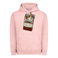 Pigment Salmon cowboy killers cigarette package Urban Hoodie - NancyCooperArtShop