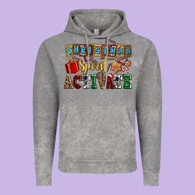 Christmas Spirit Activate Vintage Hoodie Designed By Adodesignshop