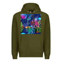 Army Green undersea Premium Hoodie - BundleAndBundleShop