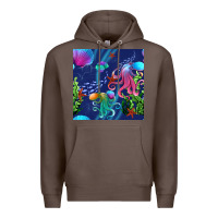 Coffee undersea Premium Hoodie - BundleAndBundleShop