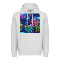 Dove Grey undersea Premium Hoodie - BundleAndBundleShop