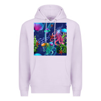 Lilac undersea Premium Hoodie - BundleAndBundleShop