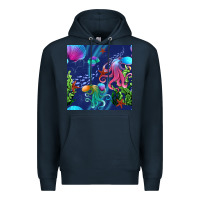 Navy undersea Premium Hoodie - BundleAndBundleShop