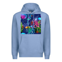 Colony Blue undersea Premium Hoodie - BundleAndBundleShop