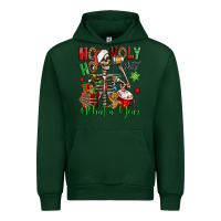 Forest Green ho ho holy shit what a year christmas skeleton Urban Hoodie - Jasminsmagicworld