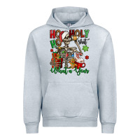 Heather Grey ho ho holy shit what a year christmas skeleton Urban Hoodie - Jasminsmagicworld
