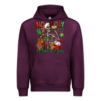 Mauve Wine ho ho holy shit what a year christmas skeleton Urban Hoodie - Jasminsmagicworld