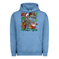 Pigment Pebble Blue ho ho holy shit what a year christmas skeleton Urban Hoodie - Jasminsmagicworld