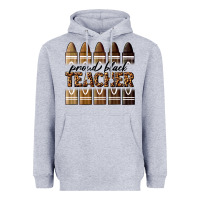 Heather Grey proud black teacher Heavyweight Hoodie - texasbilliewilder