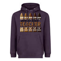 Plum proud black teacher Heavyweight Hoodie - texasbilliewilder