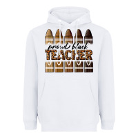 White proud black teacher Heavyweight Hoodie - texasbilliewilder