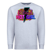 Heather Grey retired hot girl Premium Sweatshirt - Zillion Design Studio