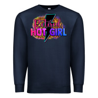 Navy retired hot girl Premium Sweatshirt - Zillion Design Studio